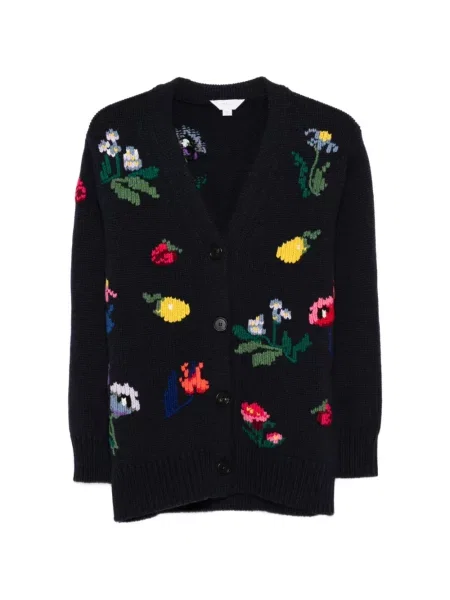 Cardigan Malo cu model floral negru