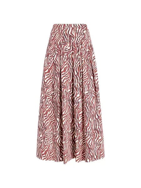 Fusta maxi Proenza Schouler White Label cu imagine cu model zebră alb