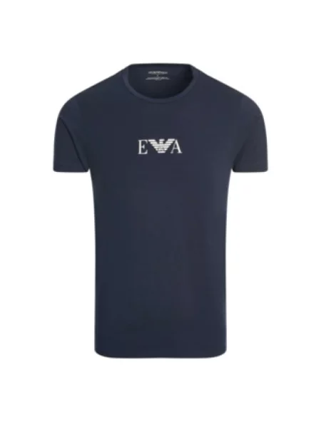 Koszulka Emporio Armani niebieska