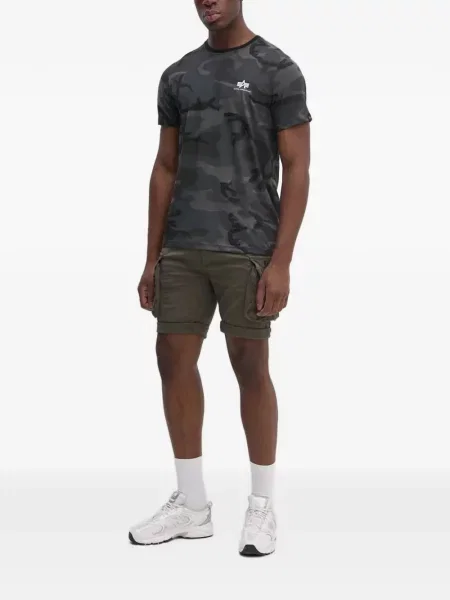 Pantaloni scurți cargo Alpha Industries verde