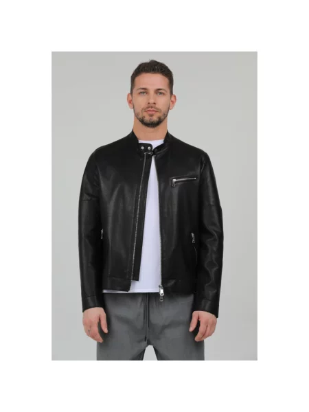 Kurtka skórzana The Jack Leathers czarna
