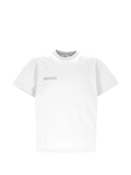 Tricou Pangaia cu imagine cu decolteu rotund alb