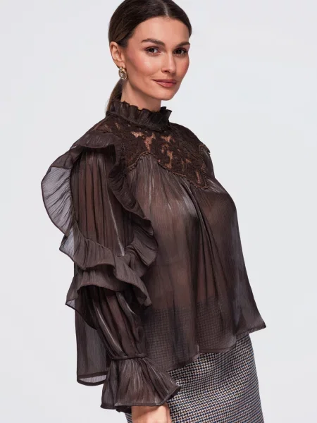 Ombre Bluza smeđa