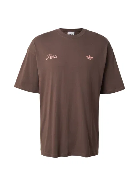 ADIDAS ORIGINALS Tricou Paris maro / pastel roz