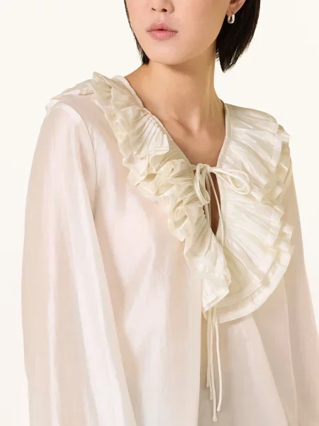 Eleh Bluzka Z Falbanami weiss