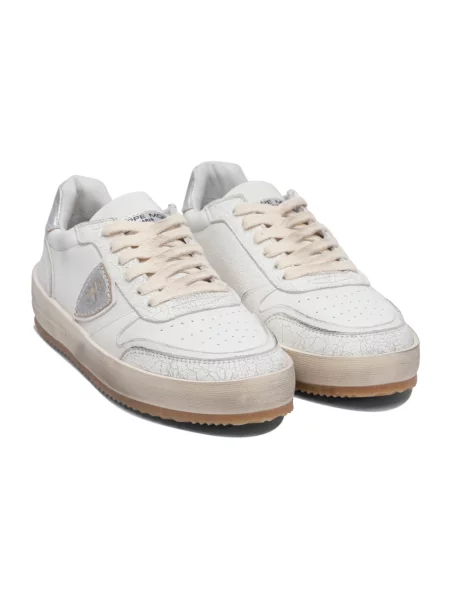 Sneakersy Philippe Model do tenisa wsuwane białe