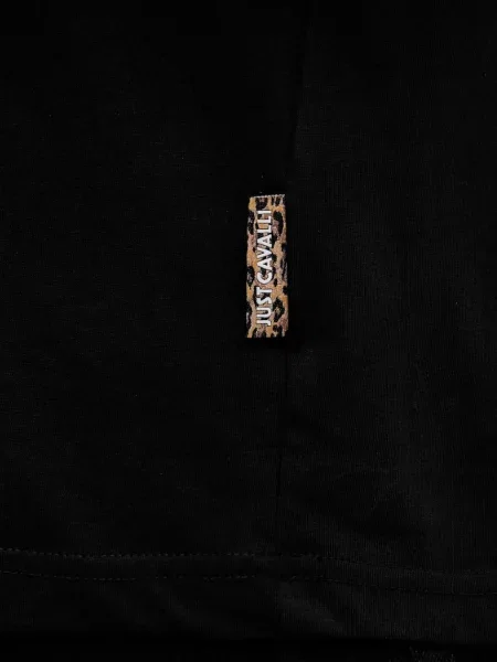 Футболка Just Cavalli однотонна чорний