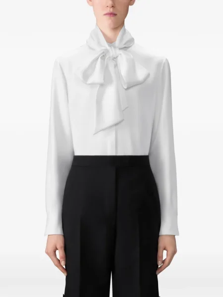 Cămașă Thom Browne din țesătură twill alb