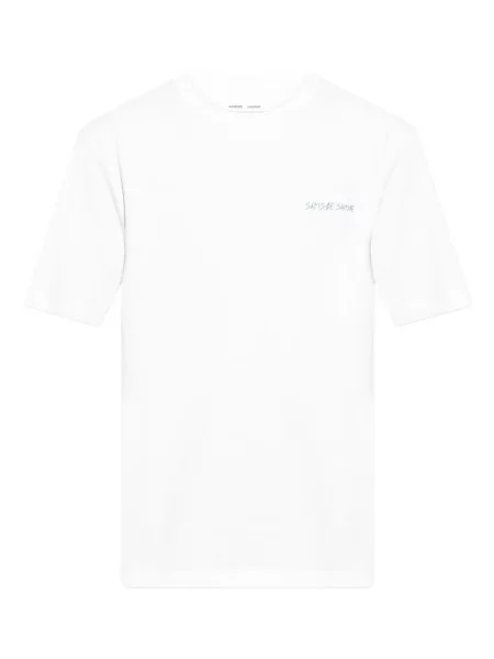 Tricou Samsøe Samsøe cu imagine alb