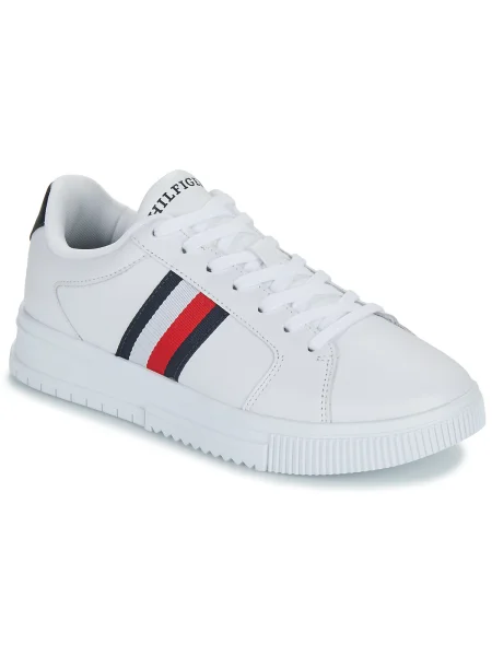 Pantofi Tommy Hilfiger cu dungi alb