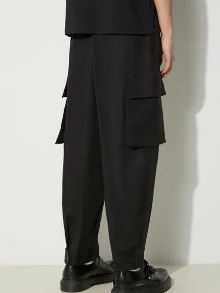 Штани Neil Barrett Fireman Loose Cargo Trousers фасон cargo чорний