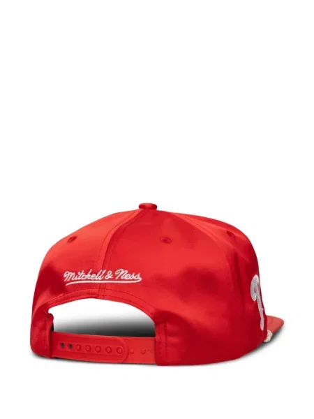 Șapcă Mitchell & Ness din satin roșu