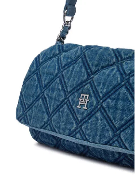 Torbica Tommy Hilfiger Th Feminine Shoulder Bag Denim plava