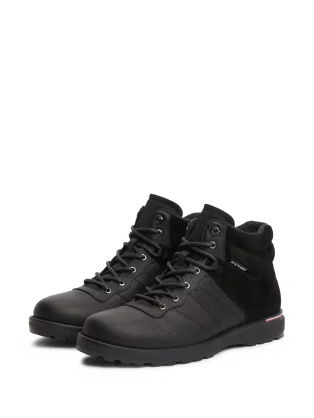 Botine Tommy Hilfiger din piele negru