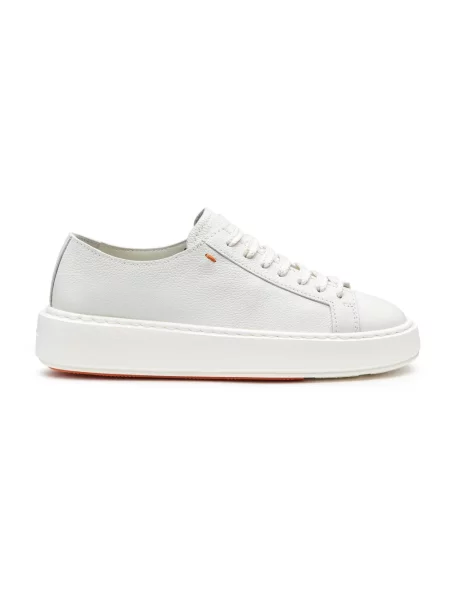Sneakersy Santoni skórzane białe
