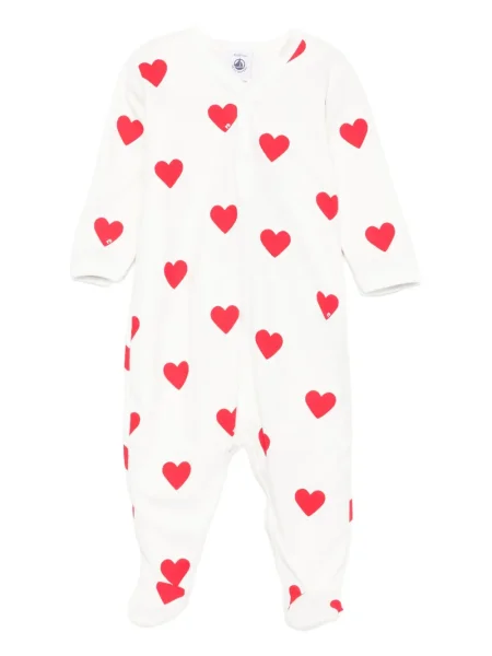 Krótki kombinezon dziecięcy Petit Bateau biały