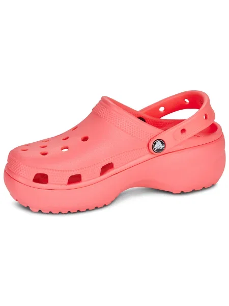 Klasické tenisky Crocs na platforme ružová