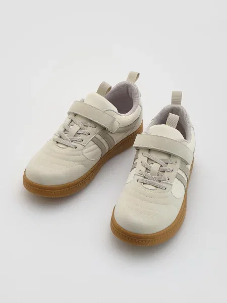 Кеды Reserved на липучках серые