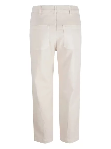 Pantaloni Eleventy alb