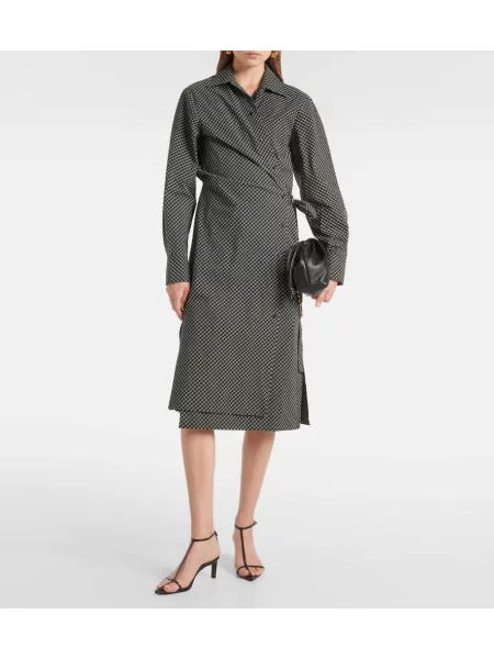 Bodkované oblekové šaty Proenza Schouler čierna