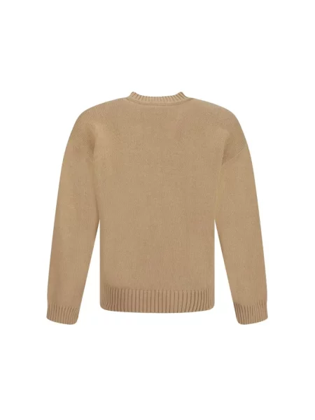 Sweter Dsquared2 z dżerseju brązowy