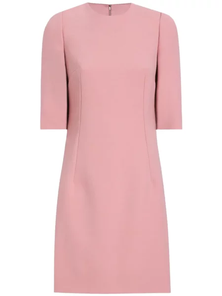 Rochie mini Dolce & Gabbana de lână de costum roz