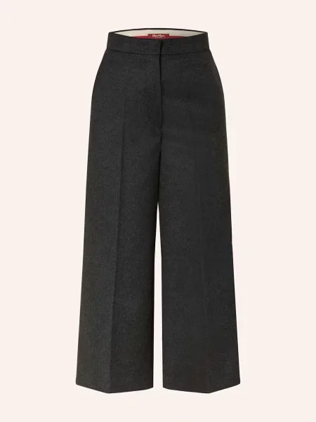 Max Mara Studio Spodnie Marlena Marengo Z Flaneli grau