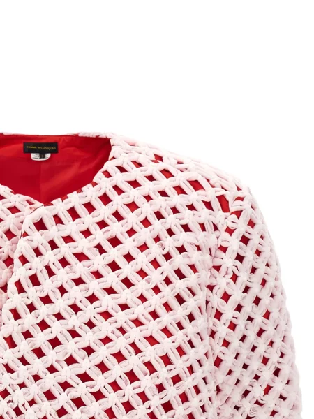Sacou Comme Des Garçons din tul asimetric roz