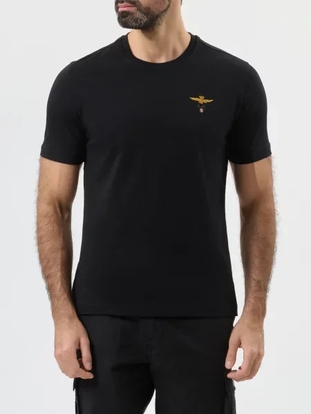Футболка Aeronautica Militare чорна