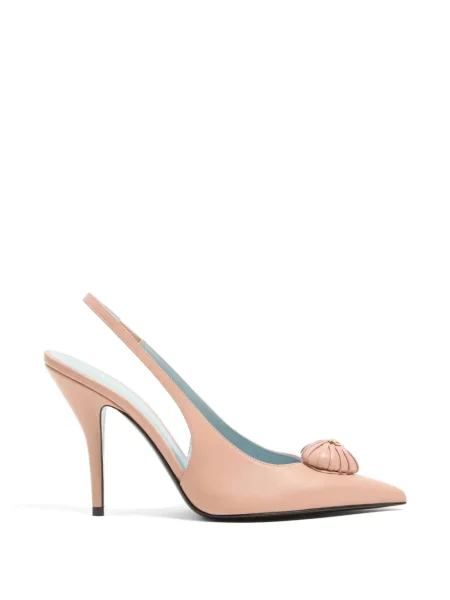 Pantofi cu toc Valentino Garavani slingback roz
