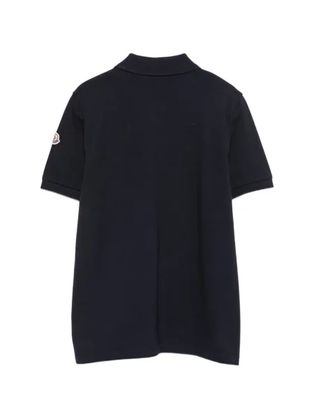 Koszulka polo dziecięca Moncler Enfant niebieska