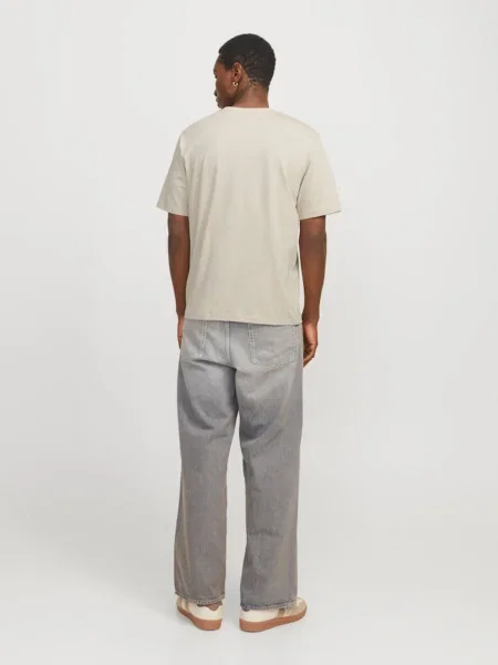 JACK & JONES Tričko JORVESTERBRO svetlomodrá / svetložltá / sivobéžová / čierna béžová