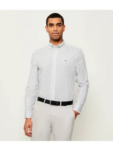 TOMMY HILFIGER Cămașă albastru marin alb