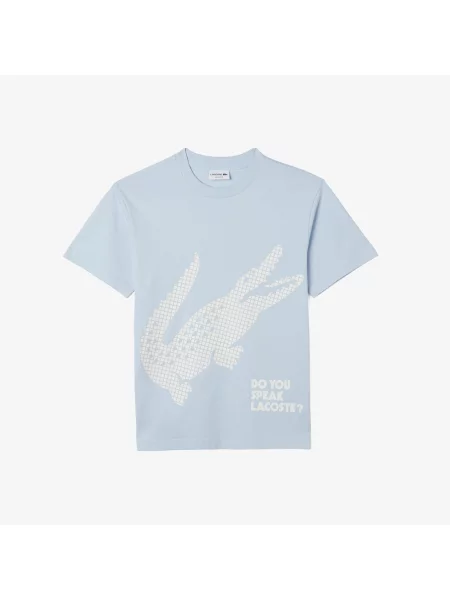 Футболка Lacoste голубая
