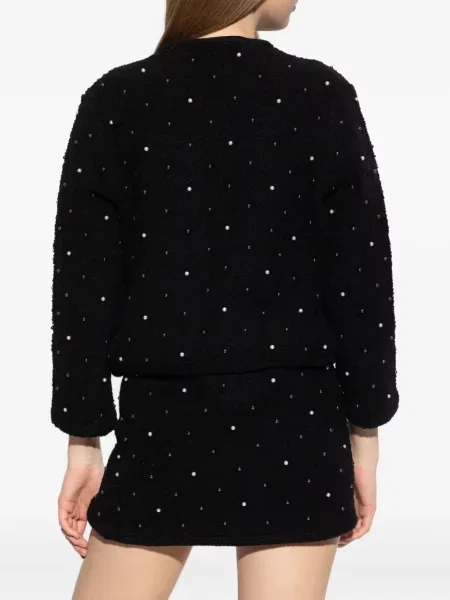 Cardigan Frame cu perle negru