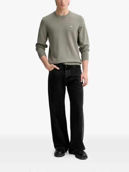 Pulover Levi's® cu autograf cu cordon cu 5 buzunare alb