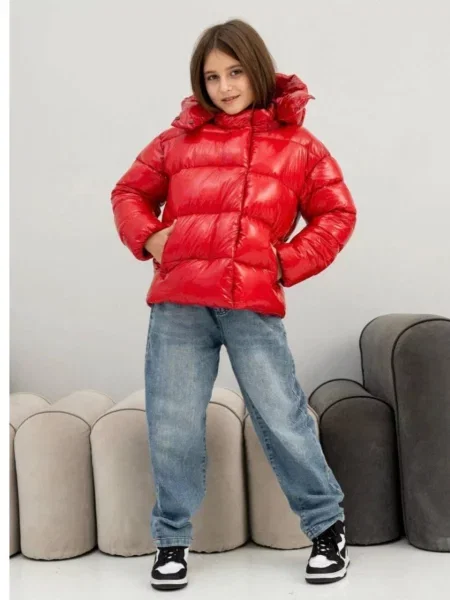 Дитячий Пуховик UVENTUM червоний