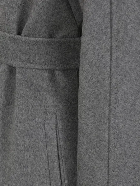 Cu centură palton Max Mara gri