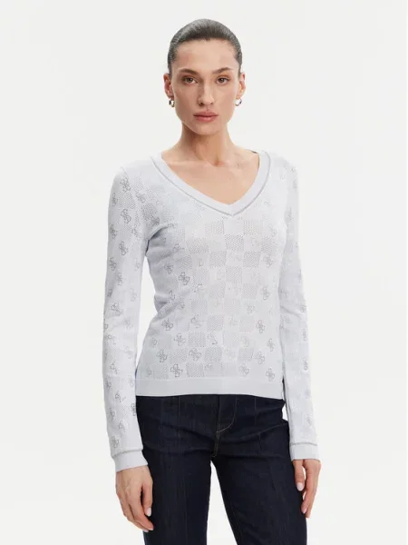 Guess sweter ROSIE lekki niebieski