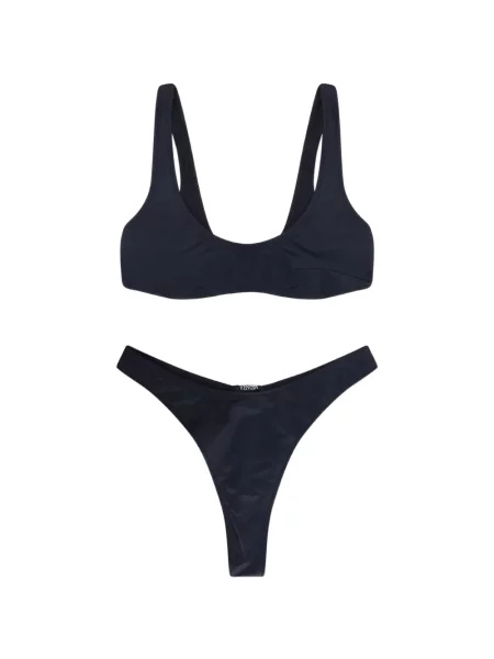 Bikini Venuja cu talie înaltă negru