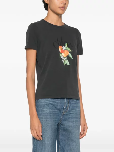 Tricou Chloé cu imagine negru