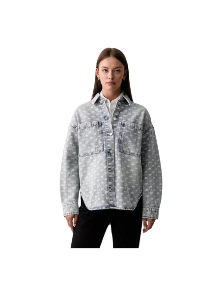 Armani Exchange koszula jeansowa niebieska