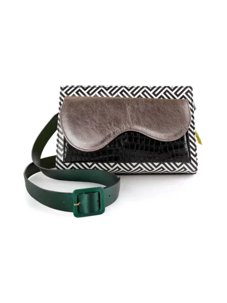 Torebka crossbody Chie Mihara skórzana z nadrukiem