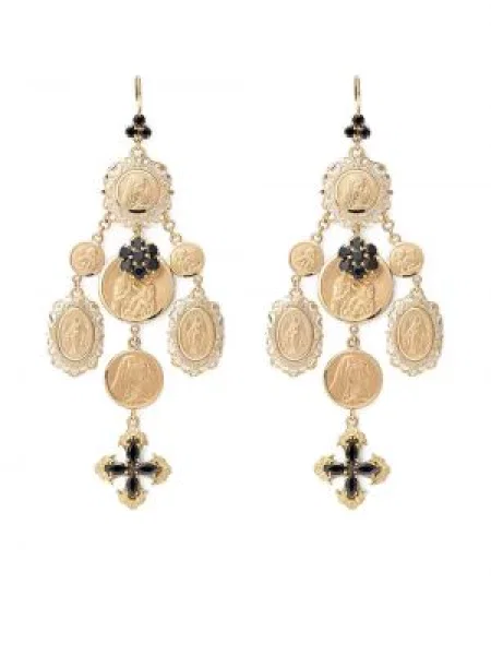 Náušnice Dolce & Gabbana žluté
