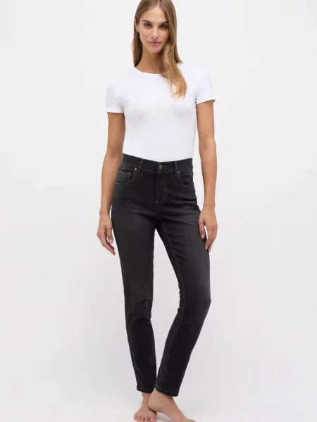 Angels Dżinsy Skinny Kobiety Jeansy jednolity czarny