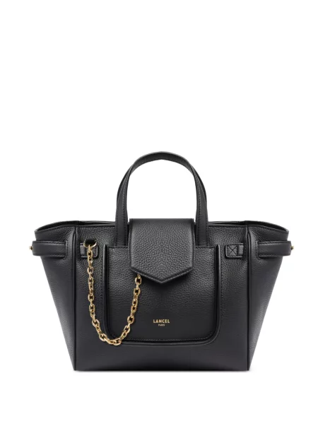 Bőr shopper táska Lancel fekete