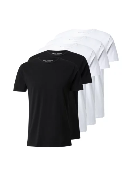 Bruun & Stengade Tricou Antiqua negru alb