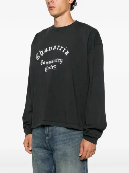 Lung tricou Willy Chavarria negru