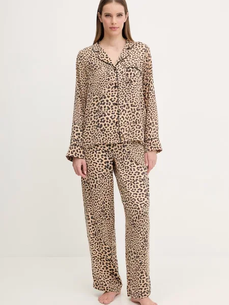 Dkny piżama beżowa