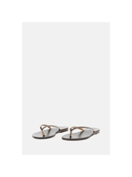 Klapki Ancient Greek Sandals skórzane brązowe